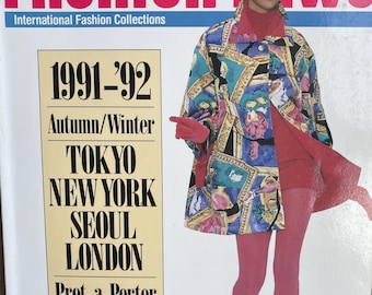 Pre-Owned Unique rare magazine FASHION NEWS 1991-92 - Tokyo - New York - Seoul - London