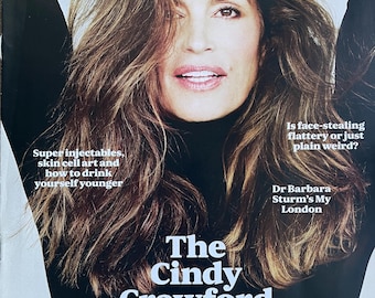 For Women who read fashion -Fashion magazine ES cover Cindy Grawford files-Iconic style & Photography Collectible fashion Culture!