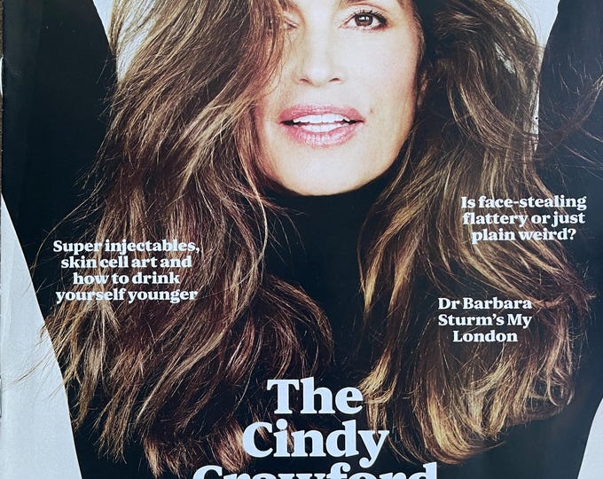 For Women who read fashion -Fashion magazine ES cover Cindy Grawford files-Iconic style & Photography Collectible fashion Culture!