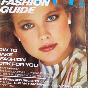 Vintage rare fashion Magazine VOGUE real-life fashion guide 1981-Iconic Style Fashion Covers Photography Models & Editorials