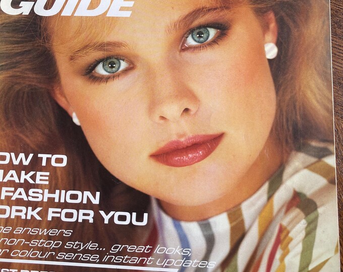 Vintage rare fashion Magazine VOGUE real-life fashion guide 1981-Iconic Style Fashion Covers Photography Models & Editorials