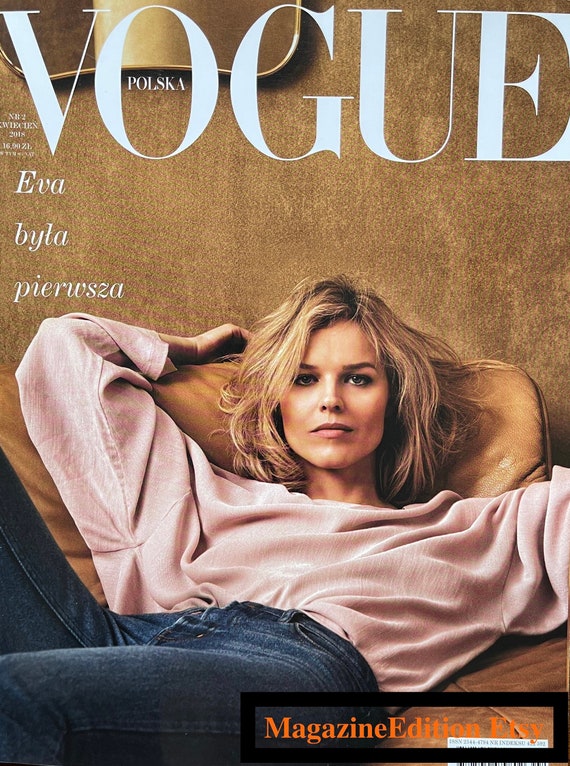 Fashion Magazine Vogue Poland Cover Eva Byla Pierwsza-iconic