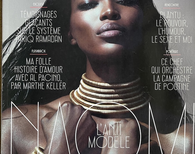 For Women who read fashion -Vintage rare fashion magazine VANITY FAIR cover NAOMI