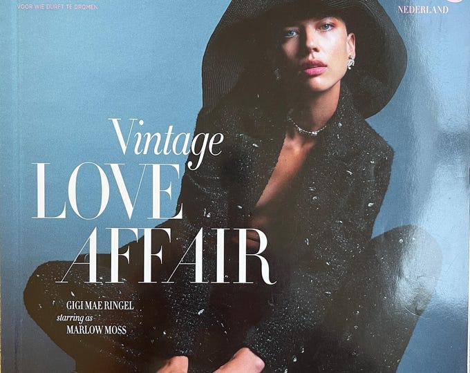 Fashion rare magazine HARPER'S BAZAAR Netherlands cover Gigi Mae Ringel