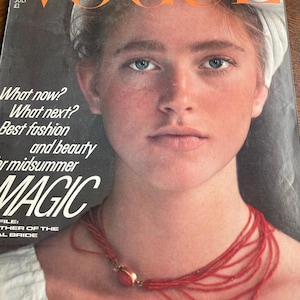 Own a piece of Vogue history -Vintage rare fashion Magazine VOGUE July 1981-Iconic Style Fashion Covers Photography Models & Editorials