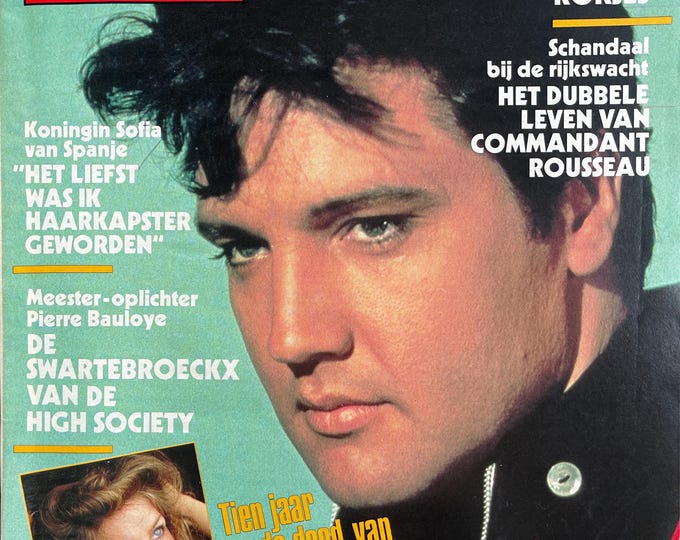 Pre-Owned Vintage rare De Post Magazine 1987 Elvis 10 year - special collector's issue