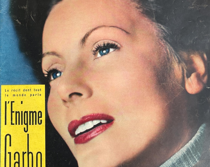 Pre-Owned unique collectors magazine Paris Match 1955 Greta Garbo!