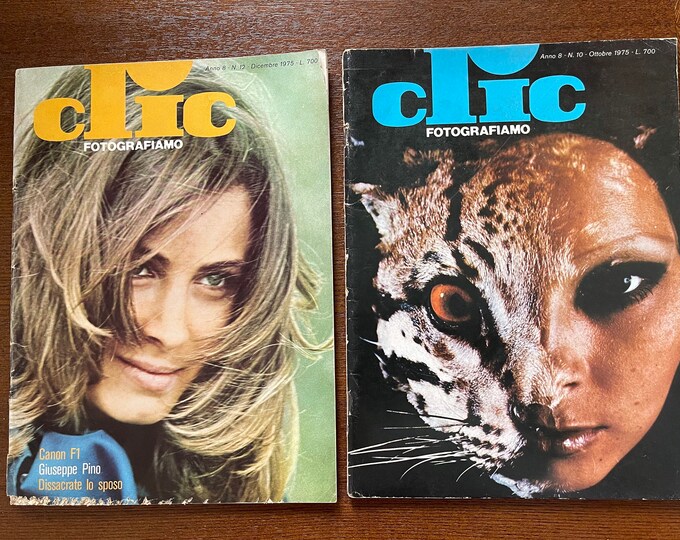 Pre-Owned Celebrity Photography Mags - Clic Fotografiamo 1975