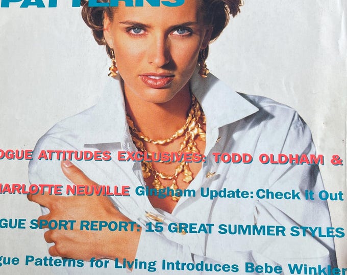 Own a piece of Vogue history -Vogue Patterns 1992 Designers Issue!-Iconic Style Fashion Covers Photography Models & Editorials