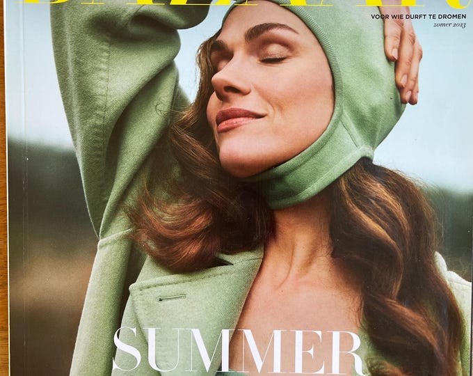 Fashion rare magazine HARPER'S BAZAAR Netherlands cover Anna Drijver