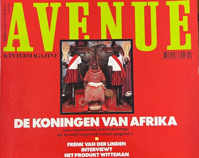 Fashion Culture - Vintage rare Dutch Fashion Glossy magazine AVENUE 1992-Collectible Print Issue Fashion & Lifestyle-Phothograpy Culture