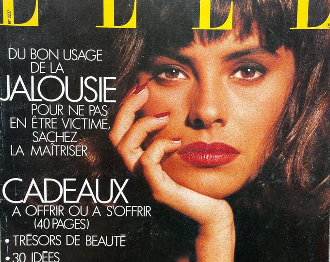 fashion magazine Elle magazine France 1988 cover Mathilda May