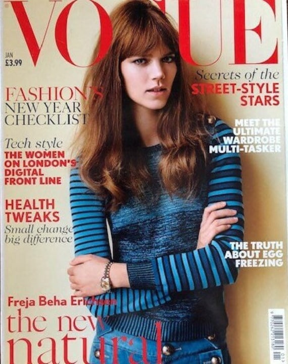 Pre-owned Magazine Vogue 2015 Cover Freha-iconic Style Fashion