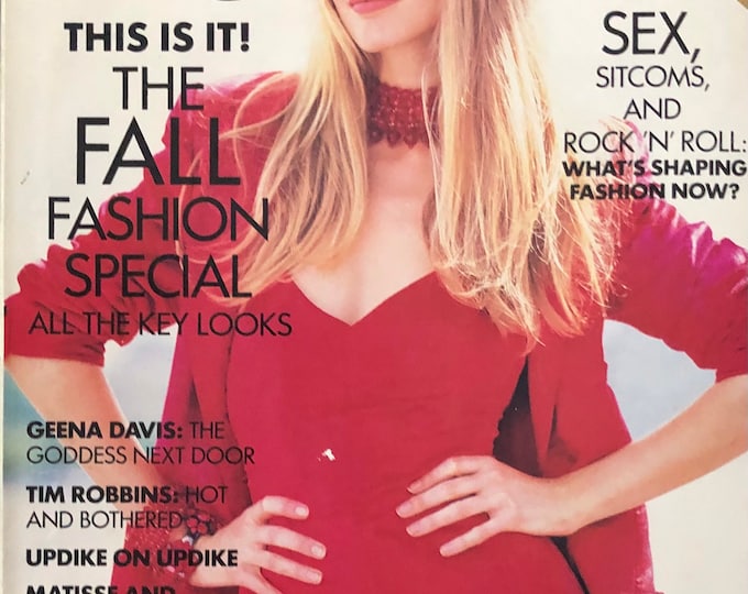 Own a piece of Vogue history -Vogue magazine US September 1992-Iconic Style Fashion Covers Photography Models & Editorials
