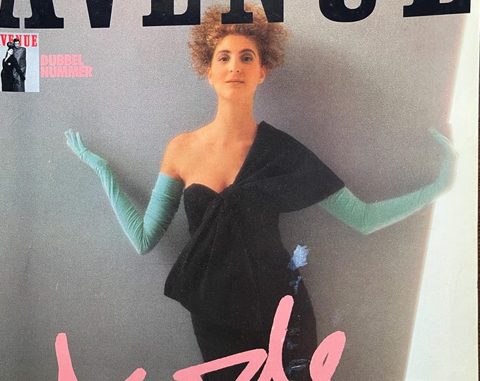 Fashion Culture - Vintage Dutch glossy fashion magazine AVENUE 1988-Collectible Print Issue Fashion & Lifestyle-Phothograpy Culture