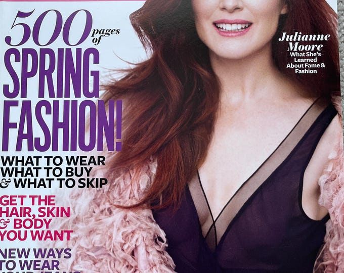 Vintage rare Fashion magazine InStyle magazine - cover Julian Moore