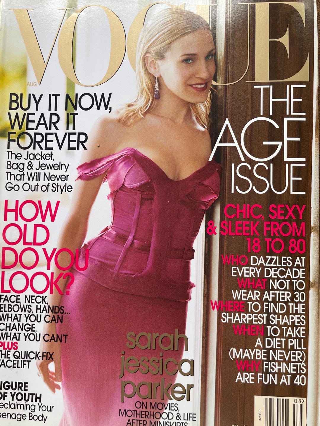 VOGUE Magazine 2003 Cover the Age Issue Sarah Jessica Parker-iconic ...