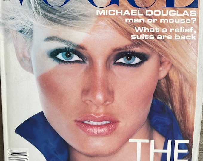 Vogue magazine UK 1995 Cover Amber Valletta