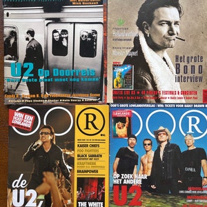 Music Culture - Vintage rare Dutch Pop music 4x magazines OOR U2 1993-Iconic Music History