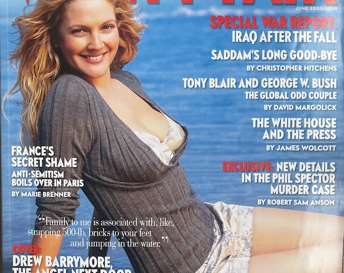 Pre-Owned Collectible - Vintage rare Magazine VANITY FAIR 2003 cover Drew Barrymore - Vintage Print - Collectible Retro issue