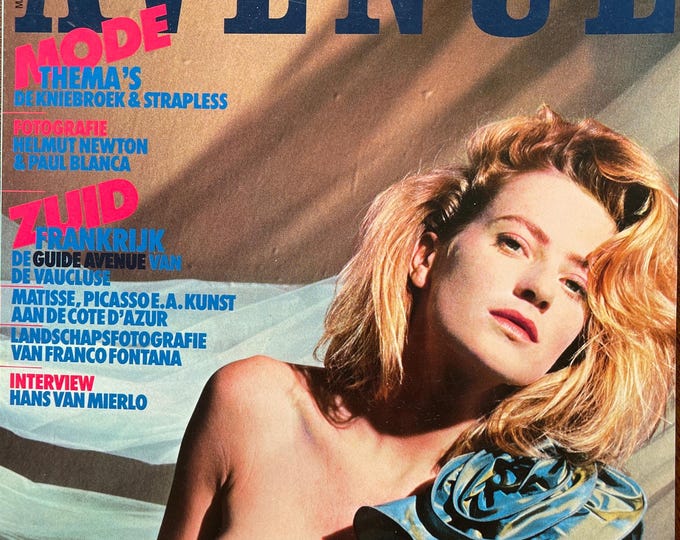 Vintage Dutch Fashion Glossy magazine AVENEU 1986, Vintage advertising.-Collectible Print Issue Fashion & Lifestyle-Photography Culture