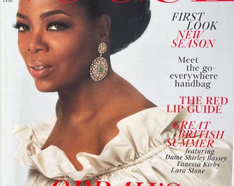Own a piece of Vogue history -Magazine Vogue cover Oprah's Next Act catwalk report!-Iconic Style Fashion Covers Photography Models
