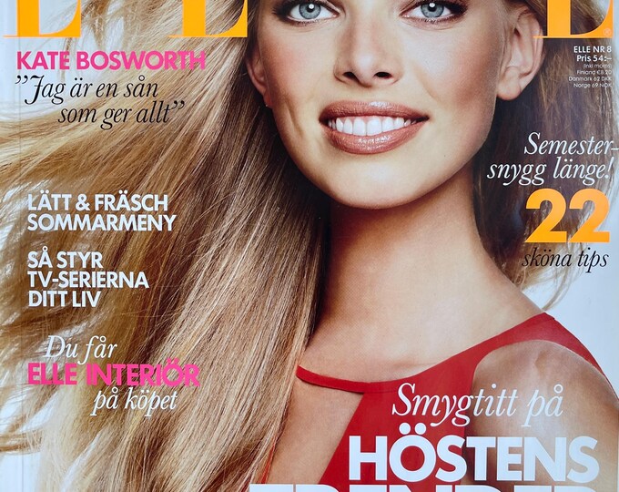 Pre-Owned fashion magazine Elle Sweden 2011 - Cover Kate Bosworth