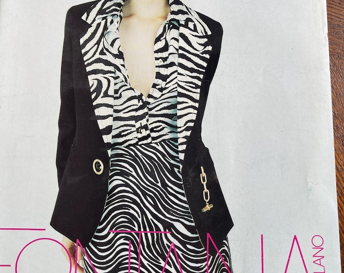 Own a piece of Vogue history-Vintage rare  Magazine Vogue Italia 1996 Fontana Couture Milano supplemento