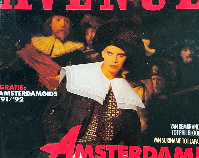 Fashion Culture - Magazine AVENUE 1991-Collectible Print Issue Fashion & Lifestyle-Phothograpy Culture