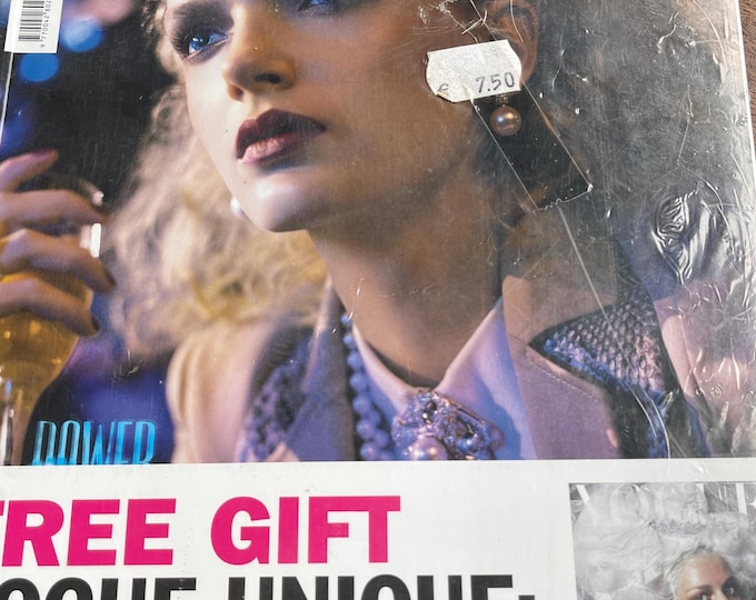 Vintage rare unique  sealed Vogue Italia March 2005 & sealed Suplement, Pamela Anderson, Anja Rubik, Natasha Poly,Lily Donaldson