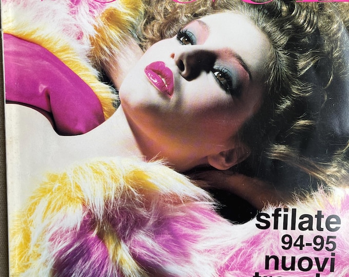 Vintage fashion Magazine Vogue Italia 1994 haute couture shows - Iconic style & Cover Photography Fashion Models Collectible Issue!