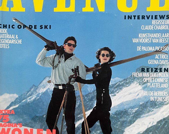 Fashion Culture - Magazine AVENUE 1991-Collectible Print Issue Fashion & Lifestyle-Phothograpy Culture
