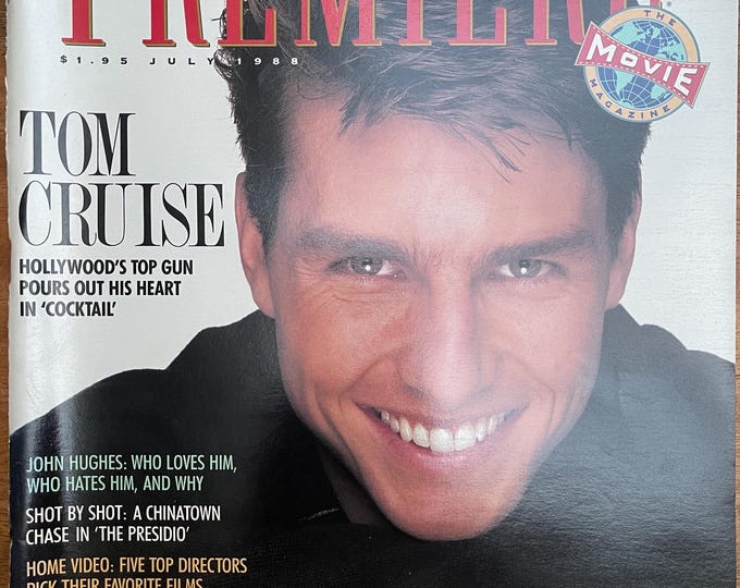 Pre-Owned vintage rare magazine Premiere 1988 The Movie Magazine cover - Tom Cruise - vintage advertisement! Top Gun!