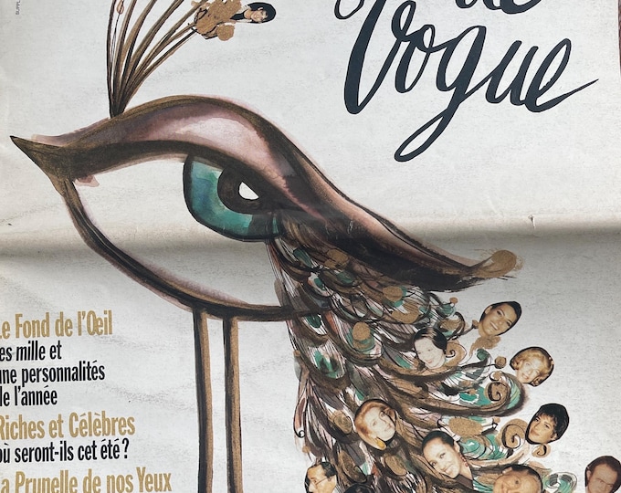 Own a piece of Vogue history-Extremely rare Vogue Italia suplemento 1991 cover L’OEIL DE Vogue culture art edition