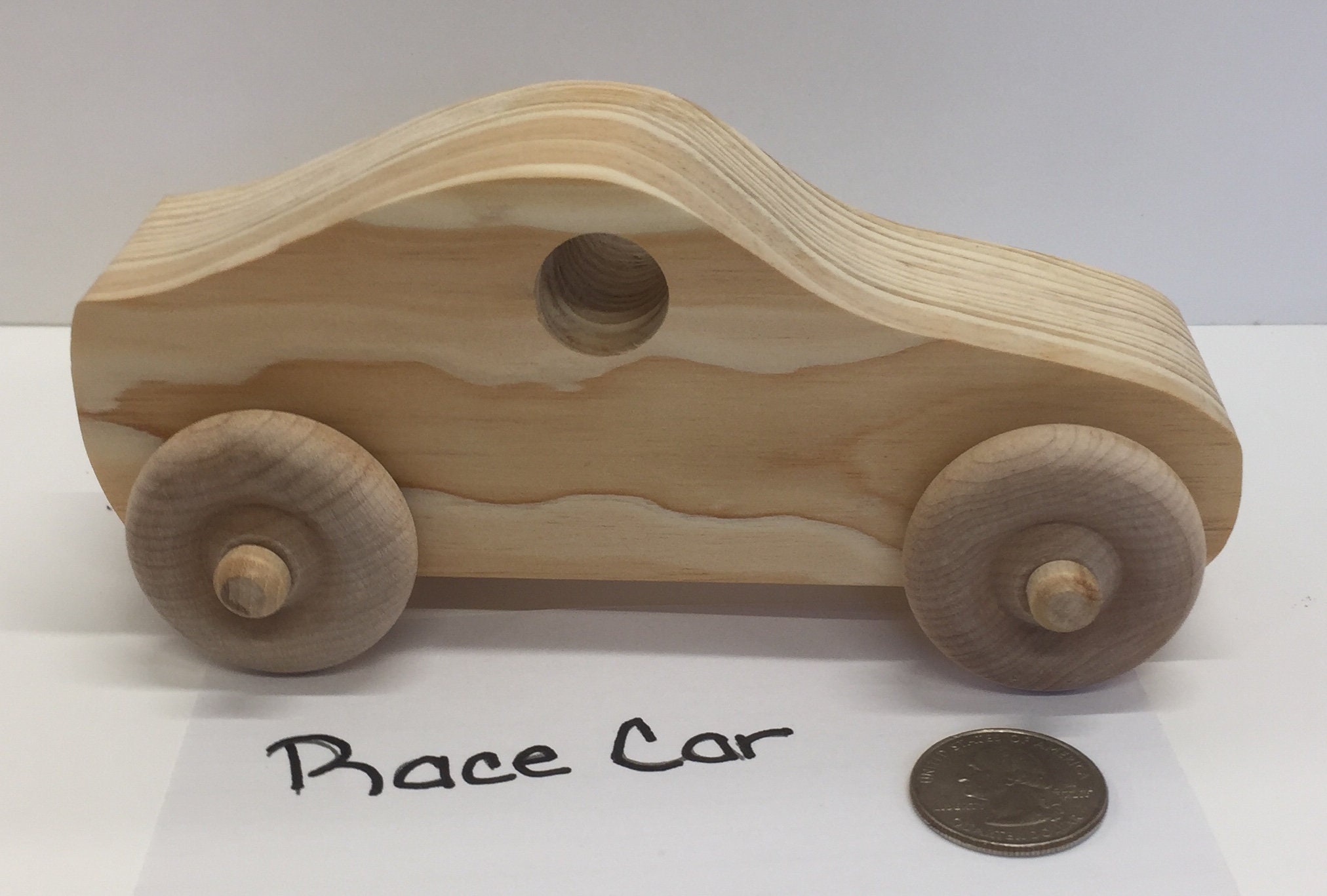 Making a Wooden Toy Race Car From Scrap Wood! // Easy Woodworking