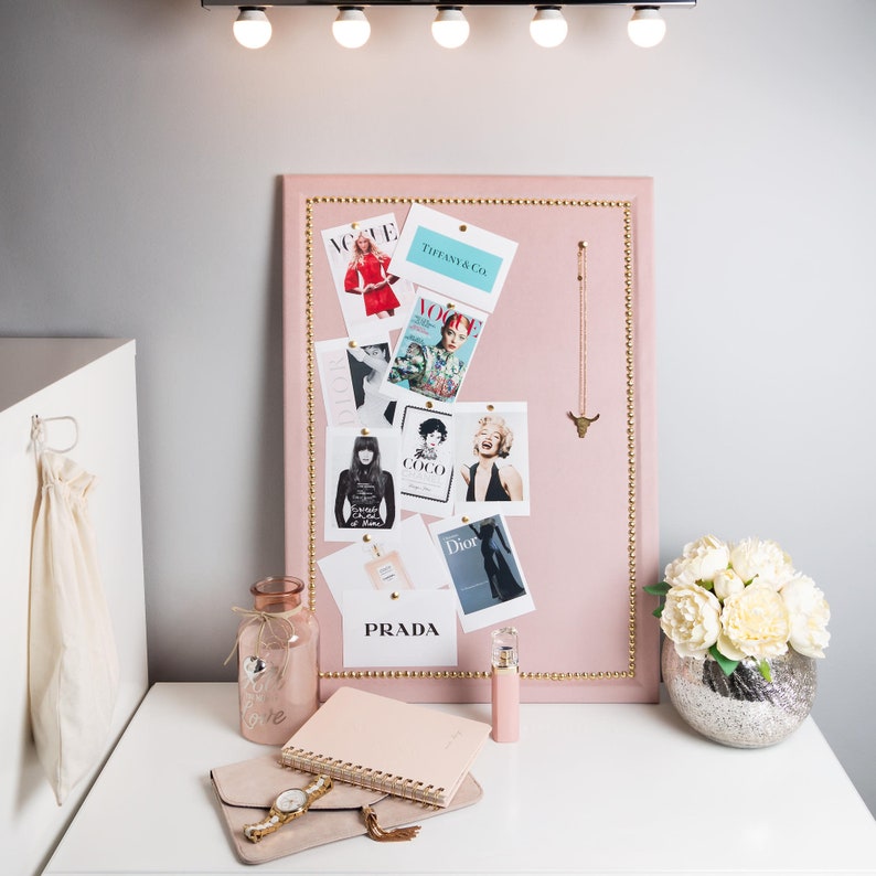 Notice Board for Home Pin Board for Bedrooms Fabric Memo Etsy