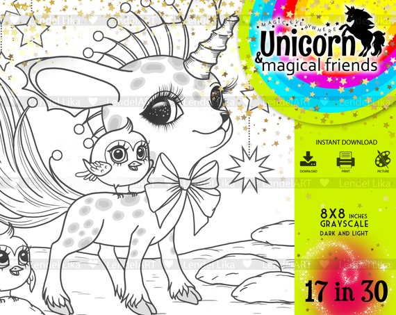 coloring page for kids unicorn printable coloring sheets etsy