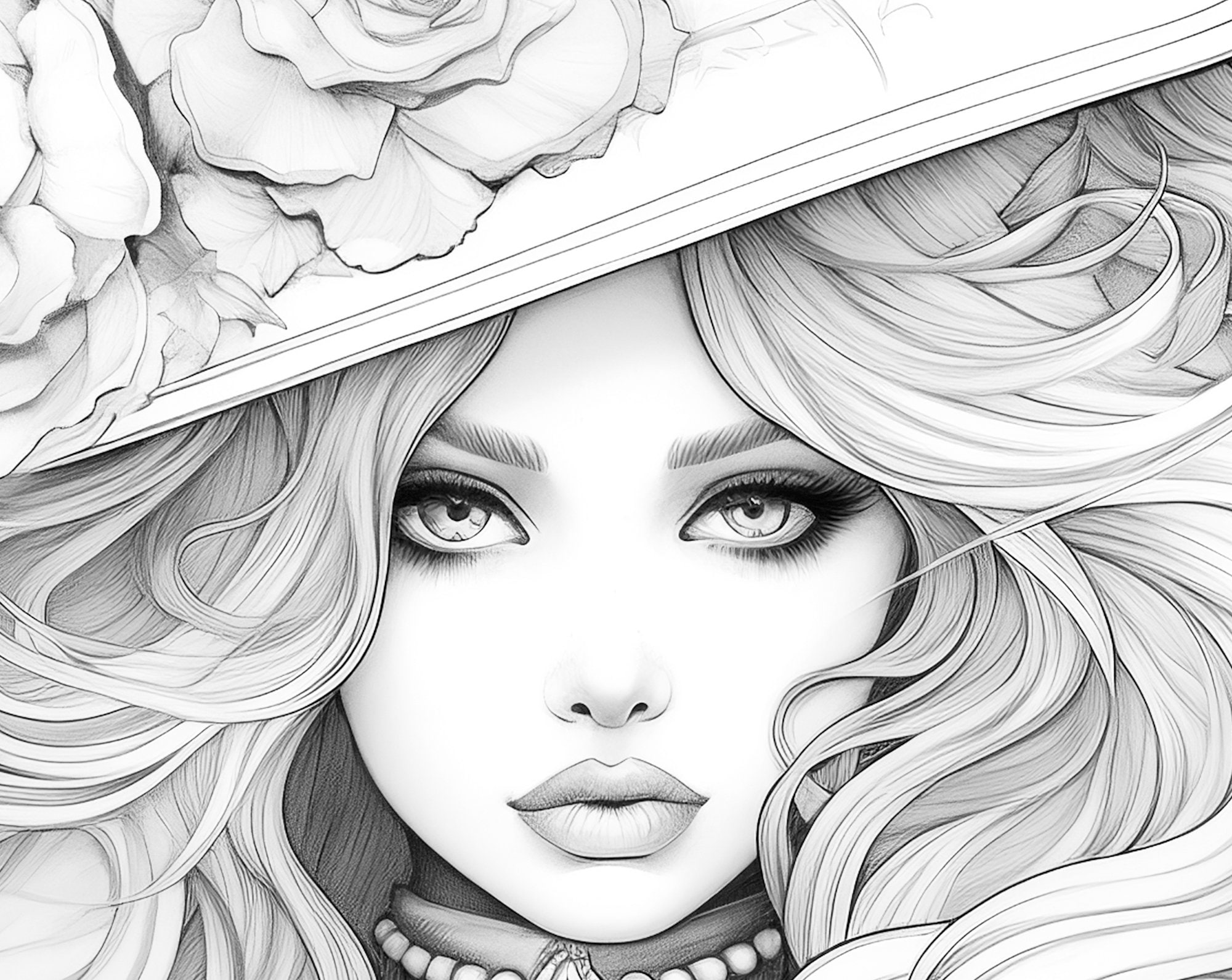 31,013 Beautiful Women Coloring Pages Royalty-Free Images, Stock