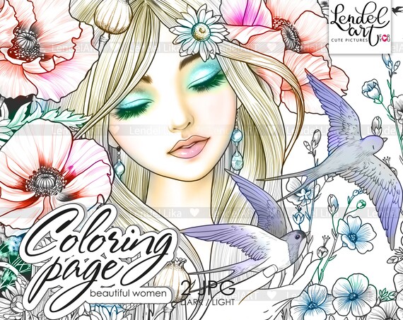 Coloring Page for Adults Printable Coloring Page Coloring - Etsy