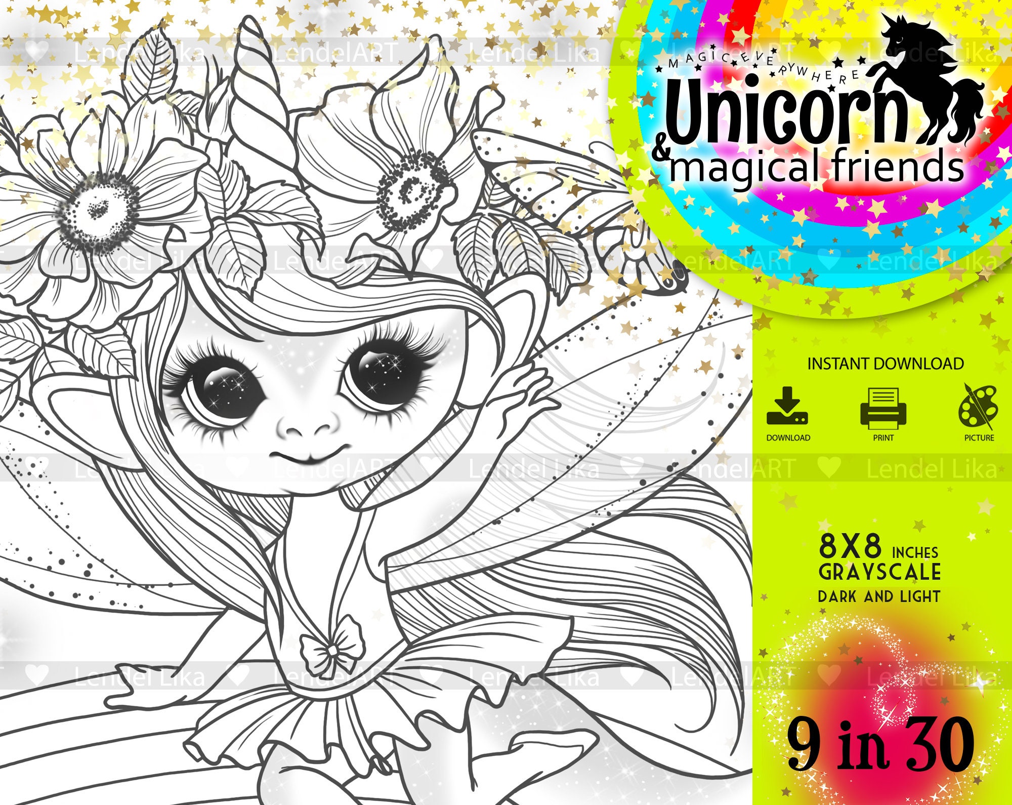 unicorn fairy elf rainbow cute unicorn baby unicorn etsy canada