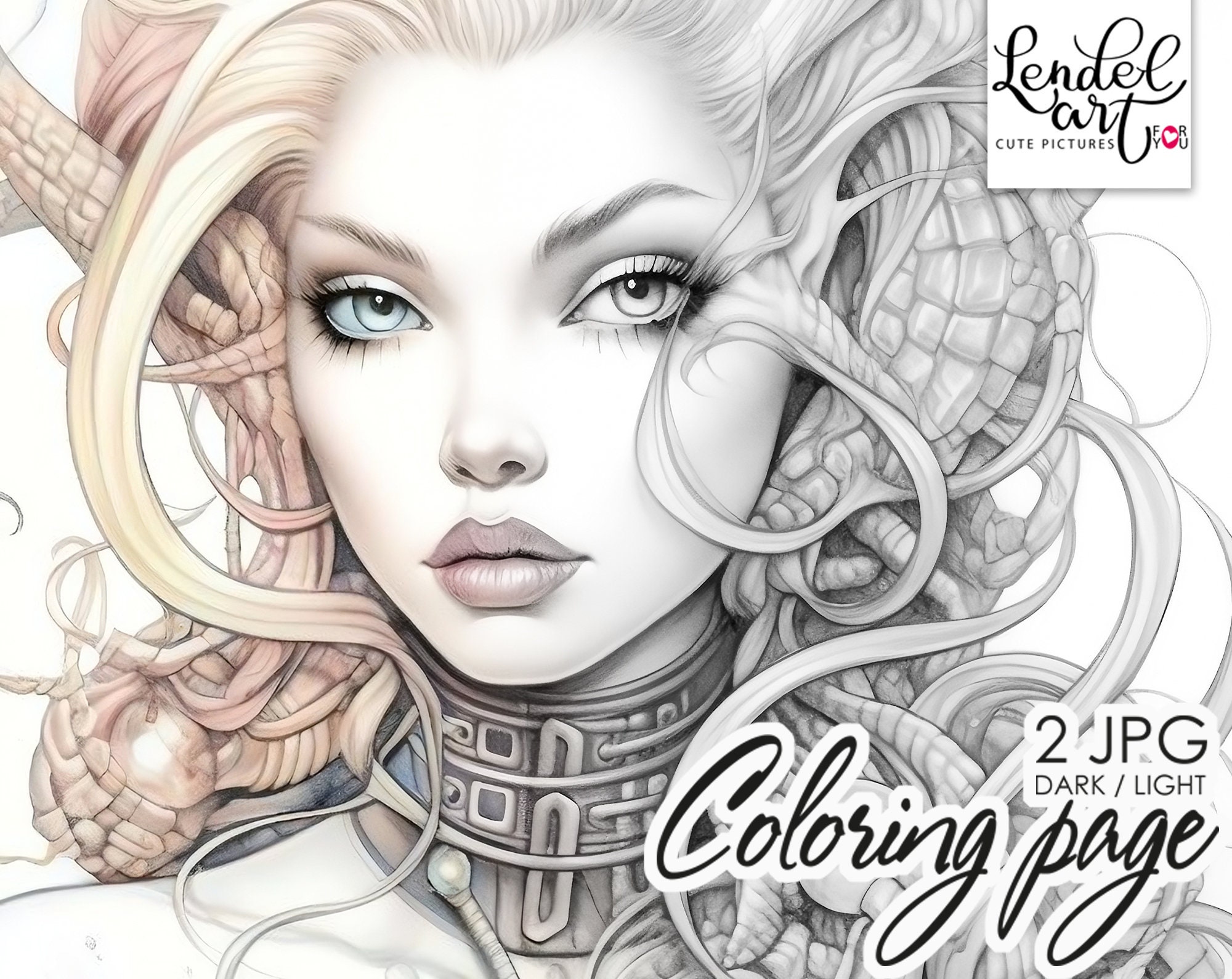 Grayscale Vampire Girls Coloring Book Set 1 30 Printable Adult Coloring  Pages Download Grayscale Illustration Printable PDF File AI 