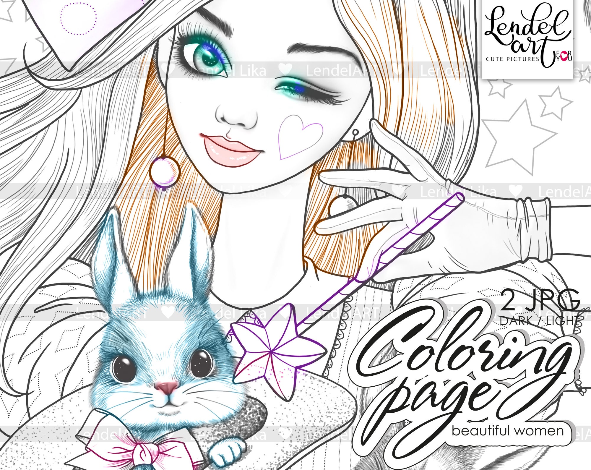 MINI Coloring Book by Lika Lendel  Adult Colouring Book Flip Through 