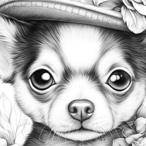 Cute Puppies Coloring Pages for Kids Printable Colouring - Etsy