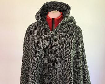 Cape, Cape courte femme-homme, pélerine, cape en laine homme-femme, manteau cape, cape elfique, capelet long, manteau cape, cape été femme