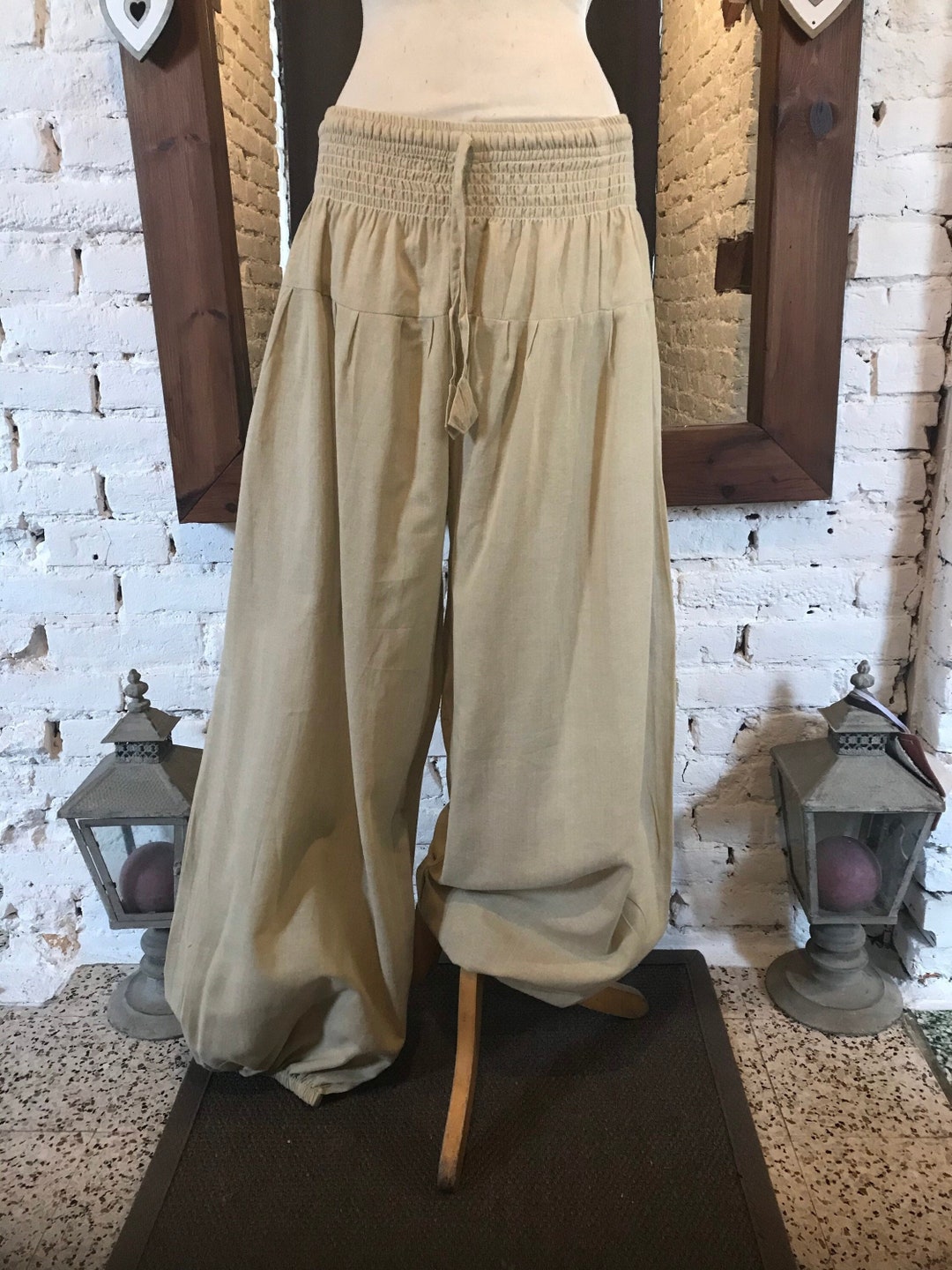 Samneric Pants Samurai Pants, Viking Pants Varegue, Celtic Pants, Pants With Smocked ...