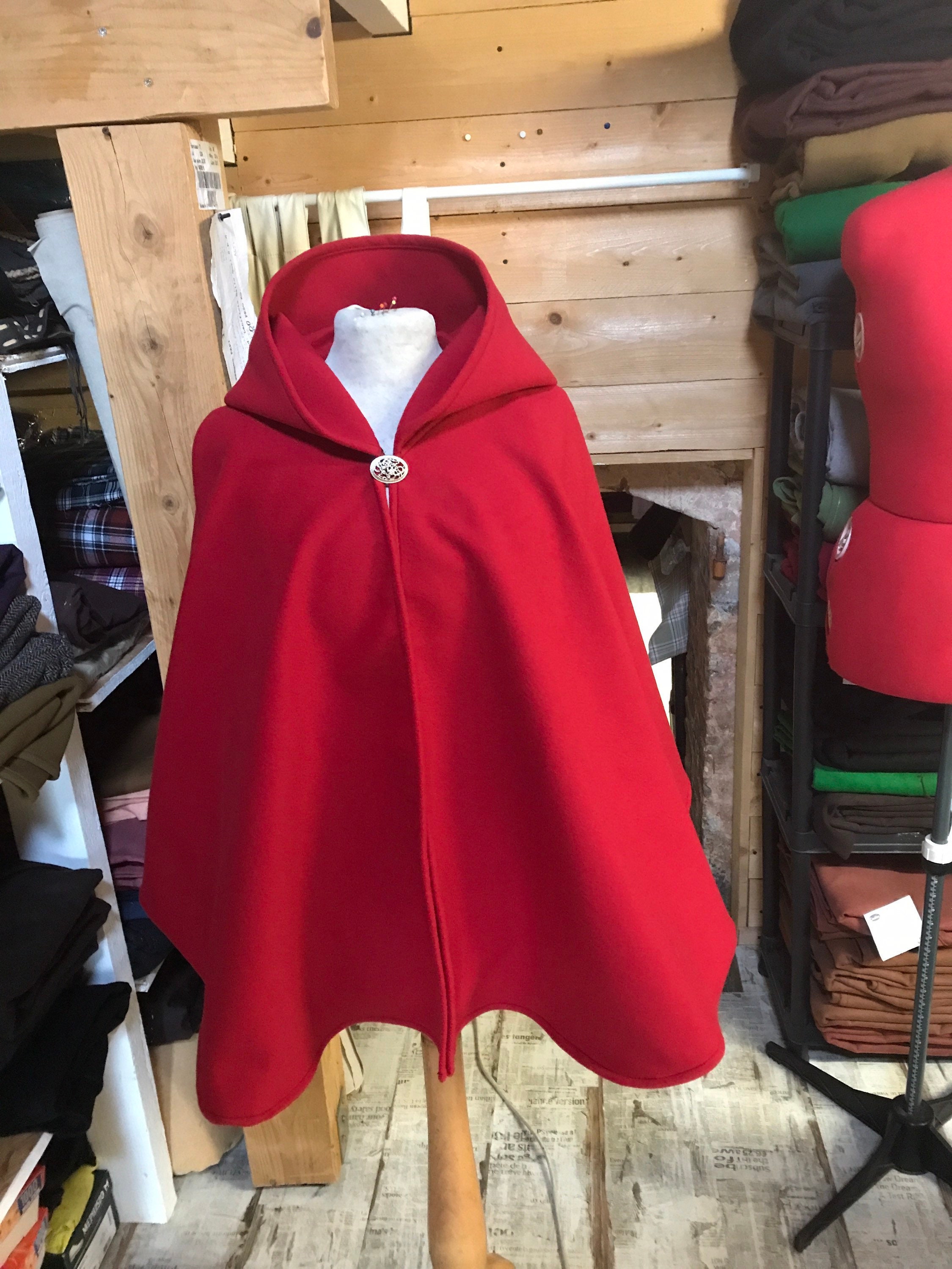 Capa de caperucita roja capelet capa abrigo capa con Etsy México
