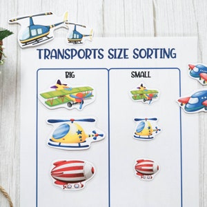 Size Sorting Printable Games, Sort by Size Worksheet, Preschool Learning Printables, Printables Worksheets for Kids, Preschoolers