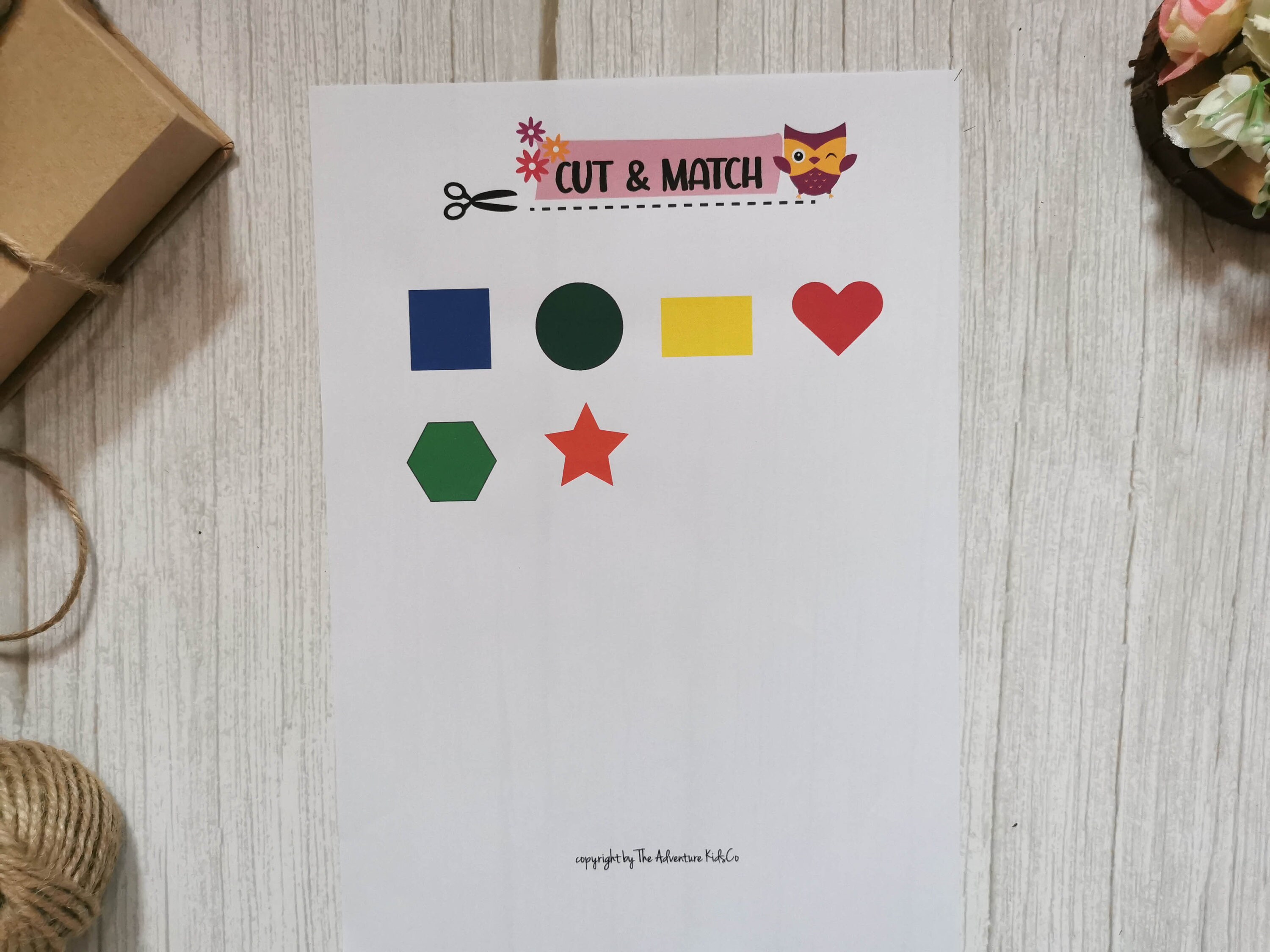 Preschool Shape Matching Printable Game, Shape Sorting Activity ...