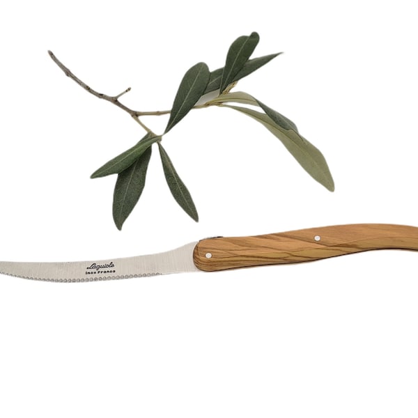 LAGUIOLE tomato knife olive wood handle (7027)