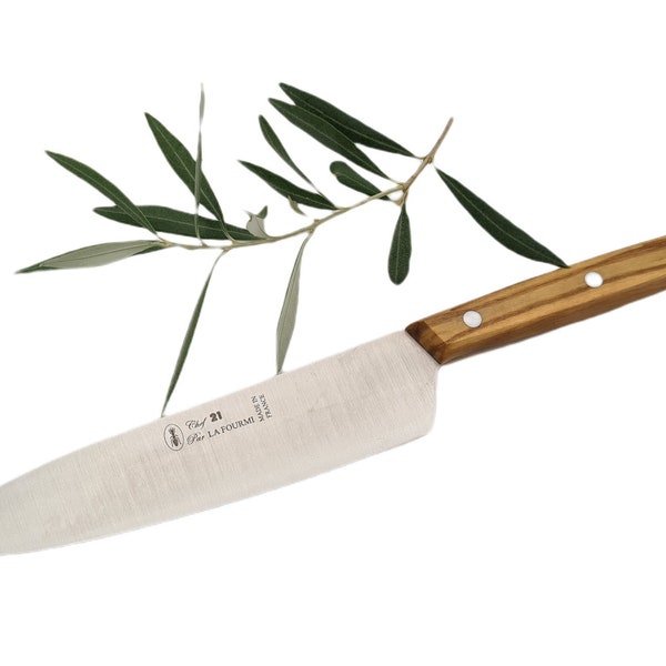 “La Fourmi” Chef 21 slicing knife with olive wood handle (7015-1)